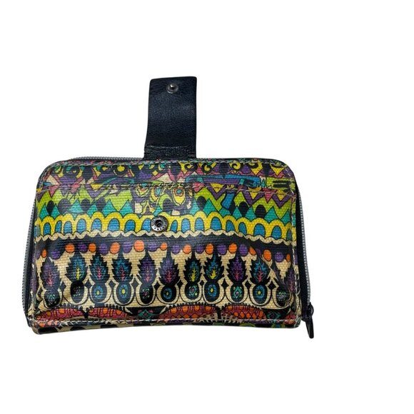 Sakroots Wallet Clutch Boho Abstract Design Multicolor 7x4 Multi pocket - Picture 4 of 9